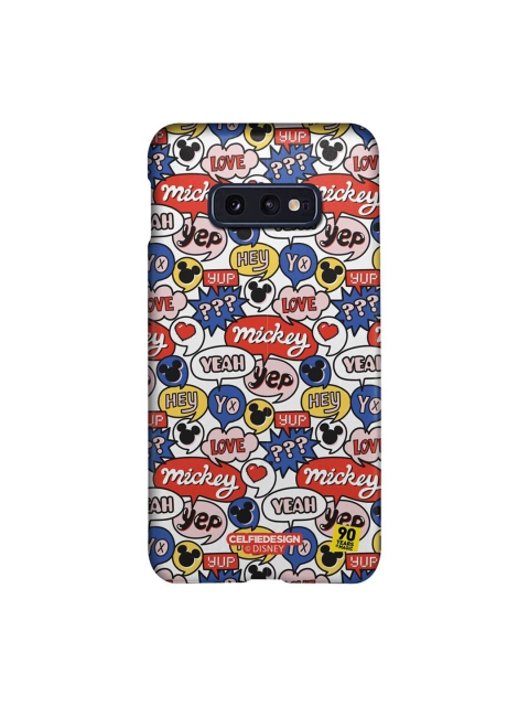 

CelfieDesign Multicoloured Mickey Doodle Print Samsung S10E Back Case, Multi