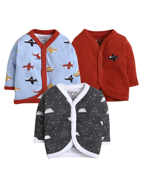

Hopscotch Kids 3 Comfort Printed Pure Cotton Casual Shirts, Maroon