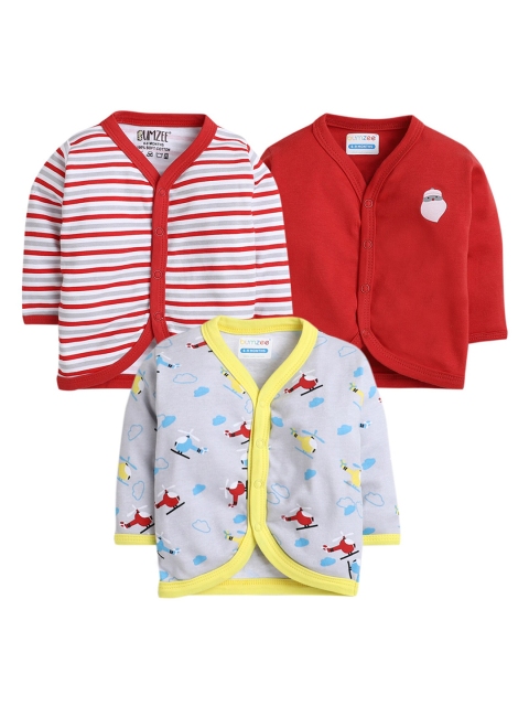 

Hopscotch Boys 3 Comfort Pure Cotton Casual Shirts, Red