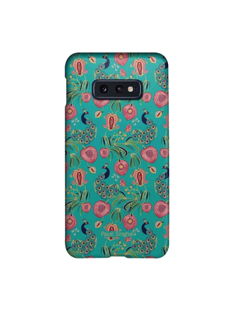 

CelfieDesign Teal & Pink Payal Singhal Anaar and Mor Printed Samsung S10E Back Case