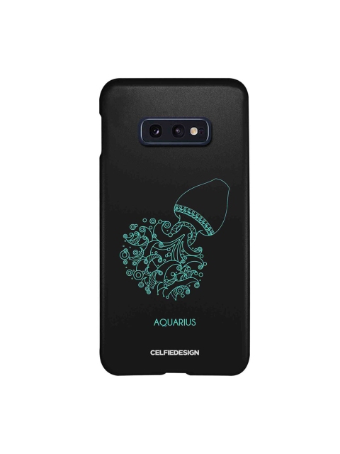 

CelfieDesign Aquarius Printed Samsung S10E Slim Back Case, Black