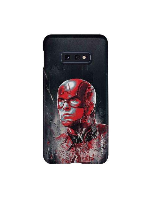 

CelfieDesign Charcoal Grey & Red Captain America Slim Back Case for Samsung S10E