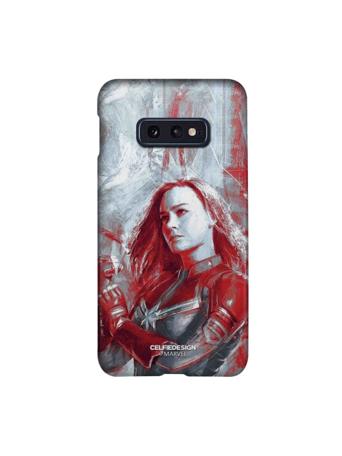 

CelfieDesign Red & Grey Charcoal Art Capt Marvel Samsung Galaxy S10E Slim Back Case