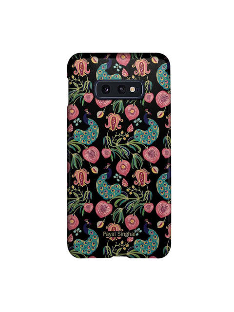 

CelfieDesign Black Payal Singhal Anaar and Mor Slim Back Case for Samsung S10E