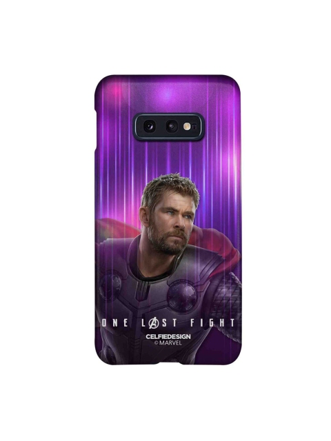 

CelfieDesign Multicoloured One Last Fight Print Samsung S10E Back Case, Multi