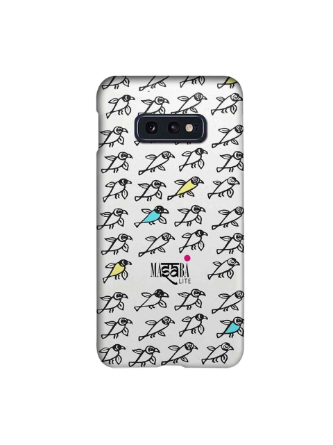 

CelfieDesign White Masaba Bird Print Slim Case for Samsung S10E