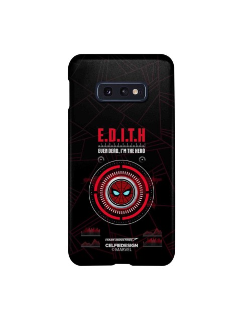 

CelfieDesign Black & Red Hello Edith Slim Back Case for Samsung S10E