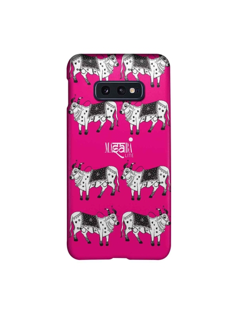

CelfieDesign Pink Masaba Cow Print Samsung Galaxy S10E Slim Back Case
