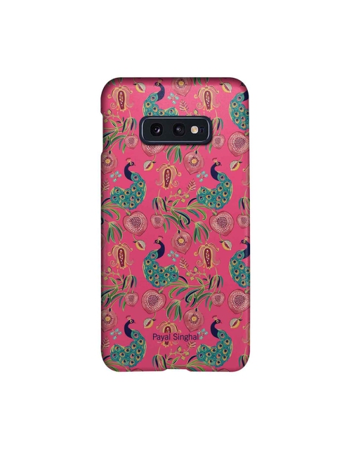 

CelfieDesign Pink Payal Singhal Anaar and Mor Slim Back Case for Samsung S10E