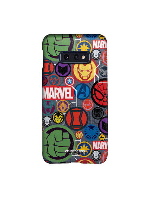 

CelfieDesign Multicoloured Marvel Iconic Mashup Samsung Galaxy S10E Slim Back Case, Multi
