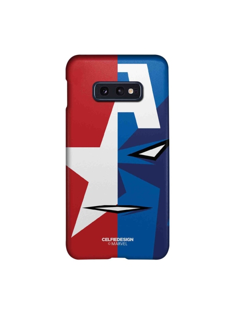 

CelfieDesign Multicoloured Face Focus Captain America Slim Back Case for Samsung S10E, Multi