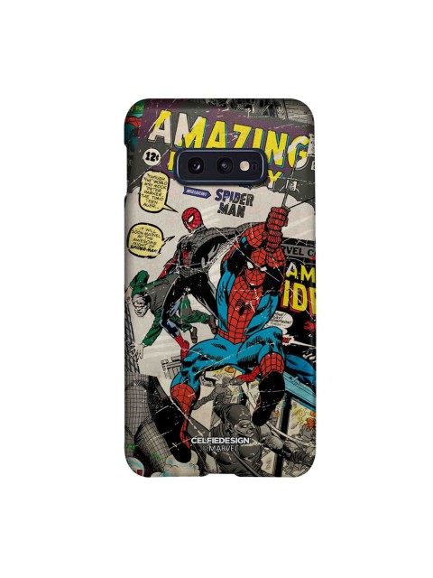 

CelfieDesign Multicolored Comic Spidey Samsung Galaxy S10E Slim Back Case, Multi