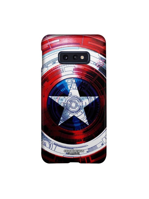 

CelfieDesign Captains Shield Printed Samsung S10E Slim Back Case, Red