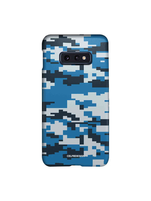 

CelfieDesign Blue & Black Camo Pixel Cerulean Samsung S10E Slim Back Case