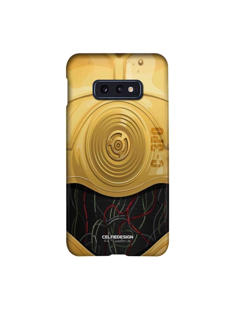 

CelfieDesign Mustard Yellow & Black Attire C3PO Samsung Galaxy S10E Slim Back Case