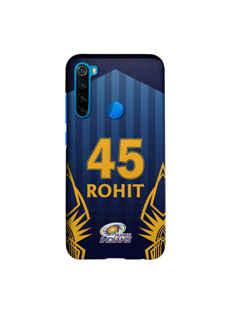 

CelfieDesign Mumbai Indians Printed Xiaomi Redmi Note 8 Slim Back Case, Navy blue