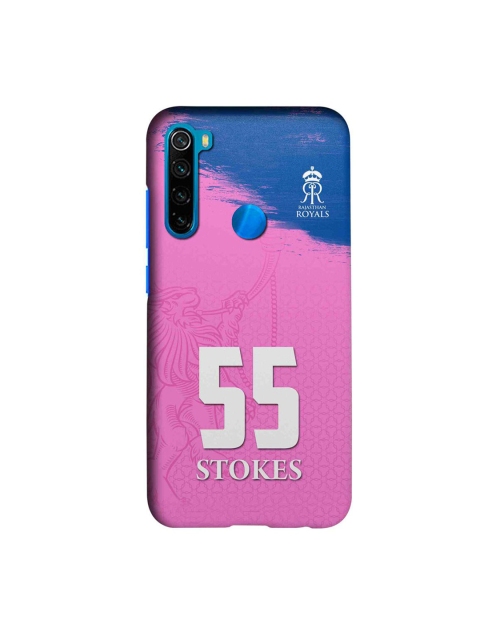 

CelfieDesign Pink & Blue Rajasthan Royals 55 Stokes Slim Back Case for Xiaomi Redmi Note 8