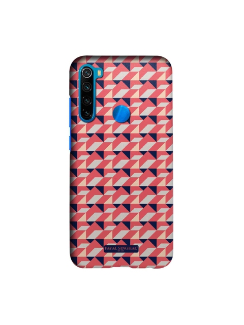 

CelfieDesign Payal Singhal Coral & Navy Blue Printed Xiaomi Redmi Note 8 Slim Back Case