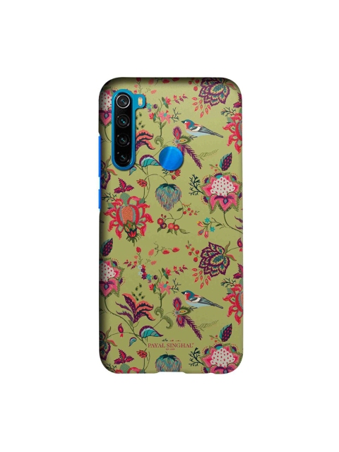 

CelfieDesign Payal Singhal Chidiya Printed Xiaomi Redmi Note 8 Slim Back Case, Olive