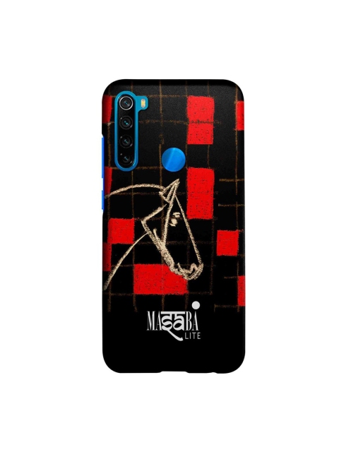 

CelfieDesign Black & Red Masaba Checkered Horse Xiaomi Redmi Note 8 Back Case