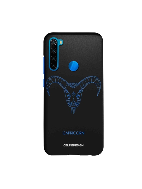 

CelfieDesign Black & Blue Capricorn Print Xiaomi Redmi Note 8 Back Case