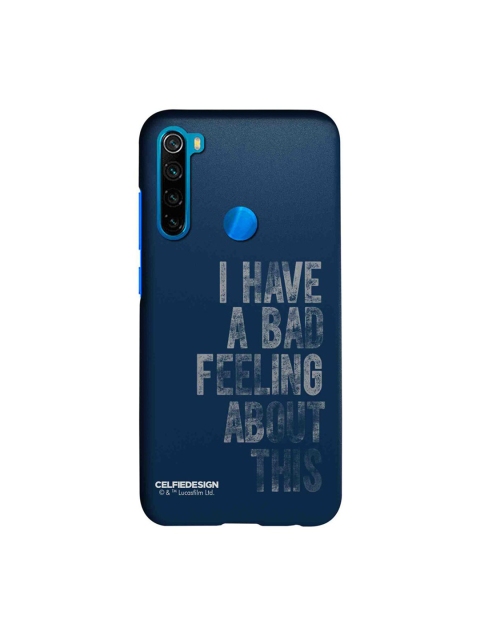 

CelfieDesign Navy Blue Bad Feeling Print Xiaomi Redmi Note 8 Back Case