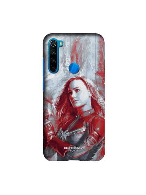 

CelfieDesign Red & Grey Charcoal Art Capt Marvel Print Xiaomi Redmi Note 8 Back Case