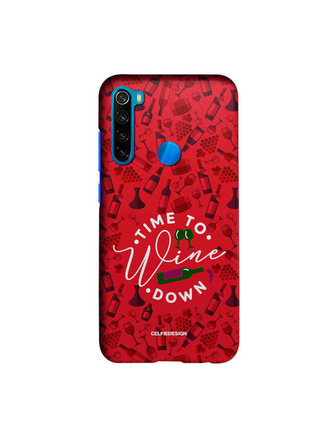 

CelfieDesign Multicolored Time To Wine Down Xiaomi Redmi Note 8 Slim Back Case, Multi