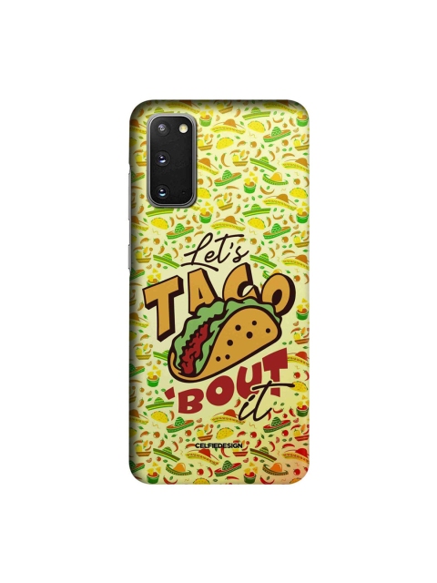

CelfieDesign Yellow Lets Taco Bout It Samsung Galaxy S20 Slim Back Case