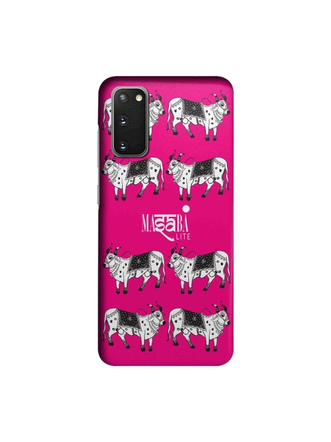 

CelfieDesign Pink & White Masaba Cow Print Samsung S20 Slim Back Case