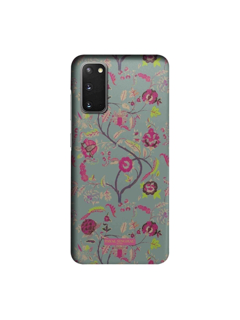 

CelfieDesign Green & Pink Payal Singhal Chintz Print Samsung S20 Slim Back Case