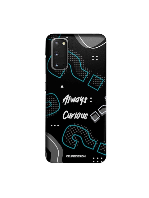 

CelfieDesign Black & Teal Always Curious Samsung S20 Slim Back Case