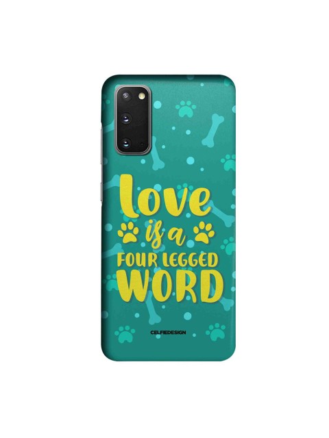

CelfieDesign Teal & Green Love Is A Four Legged Word Samsung S20 Galaxy Slim Back Case