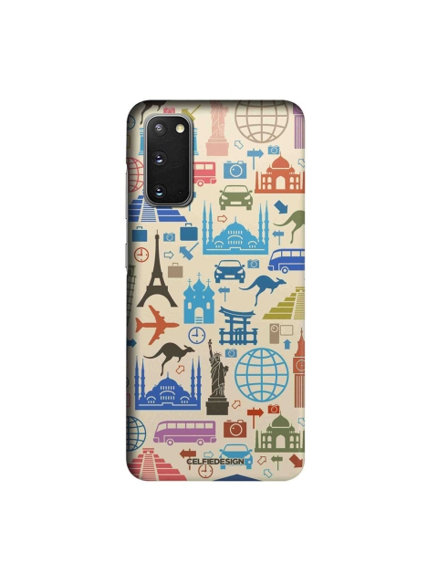 

CelfieDesign Beige & Blue Printed Plastic Samsung Galaxy S20 Slim Back Case