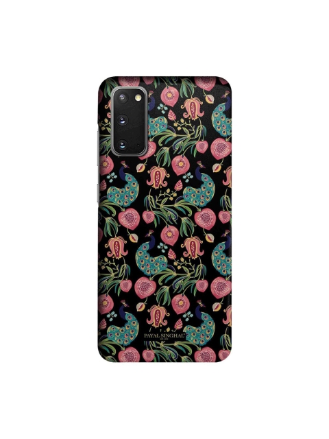 

CelfieDesign Black & Pink Payal Singhal Anaar & Mor Samsung Galaxy S20 Slim Back Case