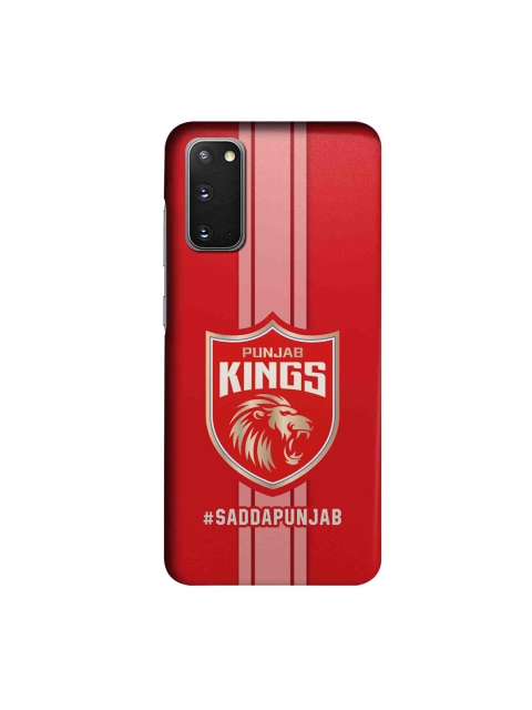 

CelfieDesign Red & White Punjab Kings Stripes Plastic Samsung Galaxy S20 Slim Back Case