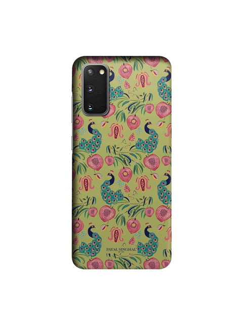 

CelfieDesign Green & Pink Payal Singhal Anaar & Mor Plastic Samsung Galaxy S20 Back Case