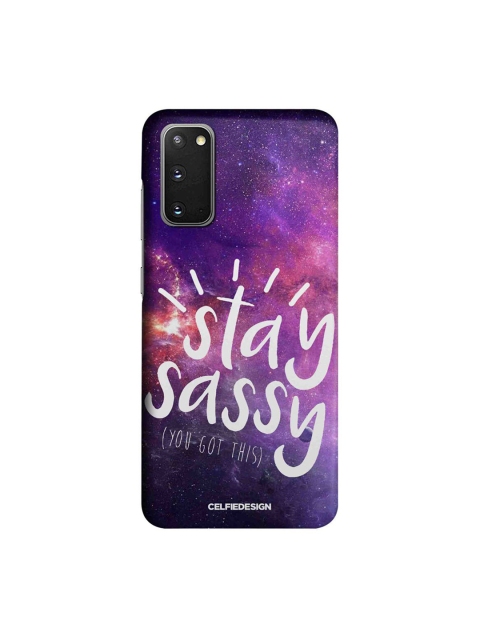 

CelfieDesign Purple & Pink Stay Sassy Printed Samsung Galaxy S20 Slim Back Case