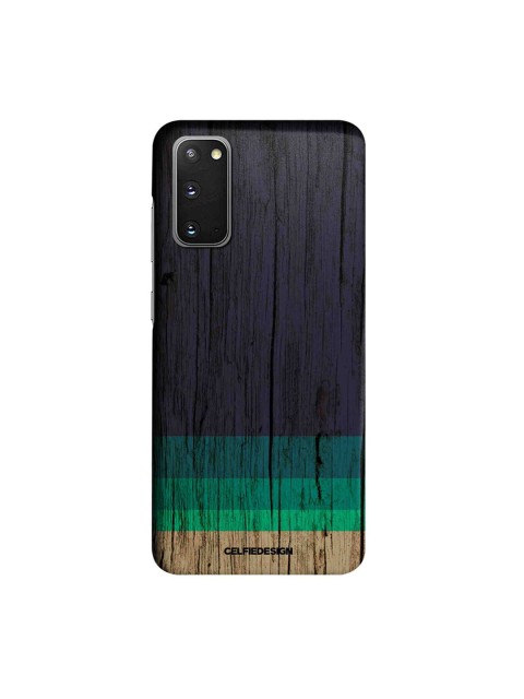 

CelfieDesign Blue & Green Wood Stripes Plastic Samsung Galaxy S20 Slim Back Case