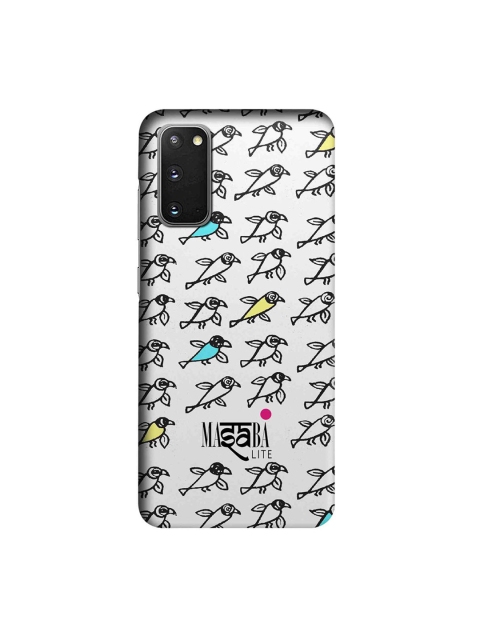 

CelfieDesign White & Black Masaba Bird Print Samsung Galaxy S20 Slim Back Case