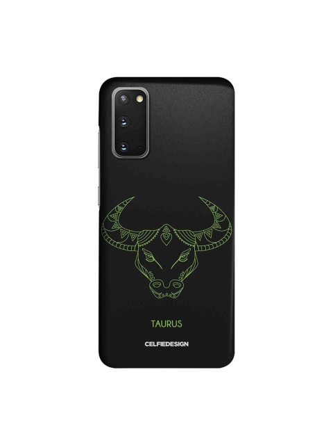 

CelfieDesign Black & Green Taurus Samsung Galaxy S20 Slim Back Case