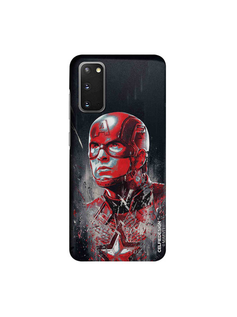 

CelfieDesign Black & Red Charcoal Art Captain America Samsung Galaxy S20 Slim Back Case