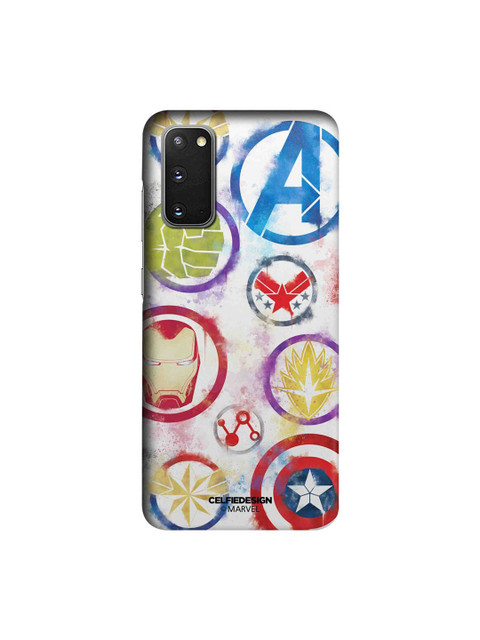 

CelfieDesign White & Blue Avengers Icons Graffiti Samsung Galaxy S20 Slim Back Case