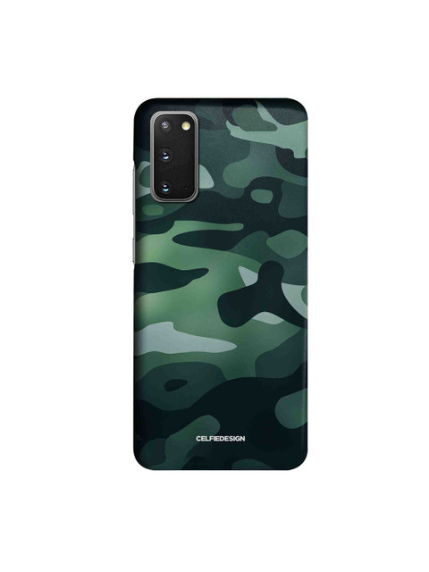 

CelfieDesign Green & White Camo Viridian Samsung Galaxy S20 Slim Back Case