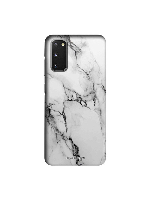 

CelfieDesign White & Black Marble Luna Samsung Galaxy S20 Slim Back Case