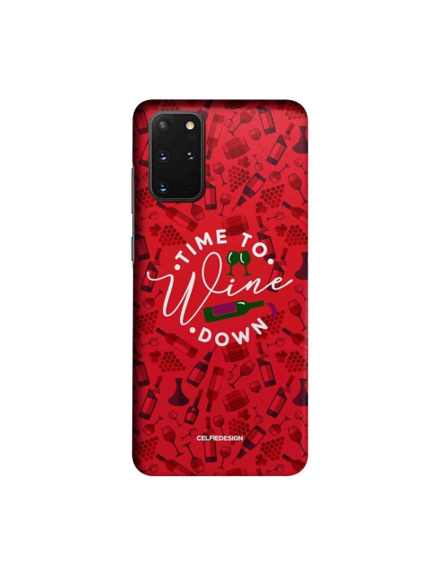 

CelfieDesign Red & White Time To Wine Down Printed Samsung Galaxy S20 Plus Slim Back Case