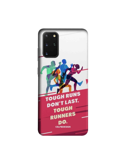 

CelfieDesign Pink & White Tough Runners Samsung Galaxy S20 Plus Slim Back Case