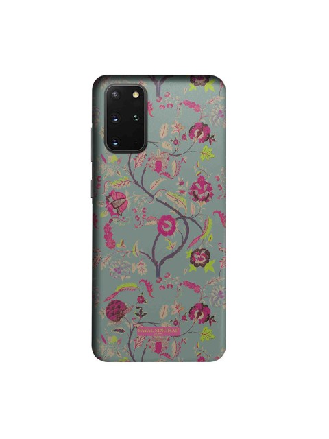 

CelfieDesign Green & Pink Payal Singhal Chintz Print Samsung Galaxy S20 Plus Slim Back Case