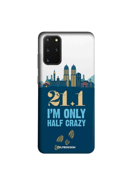 

CelfieDesign White & Blue Half Crazy Samsung Galaxy S20 Plus Slim Back Case