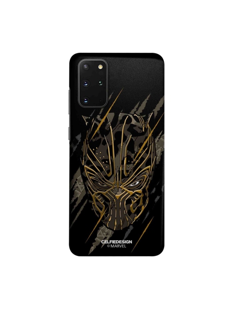 

CelfieDesign Black & Gold-Toned Headstrong Contender Samsung Galaxy S20 Plus Slim Back Case